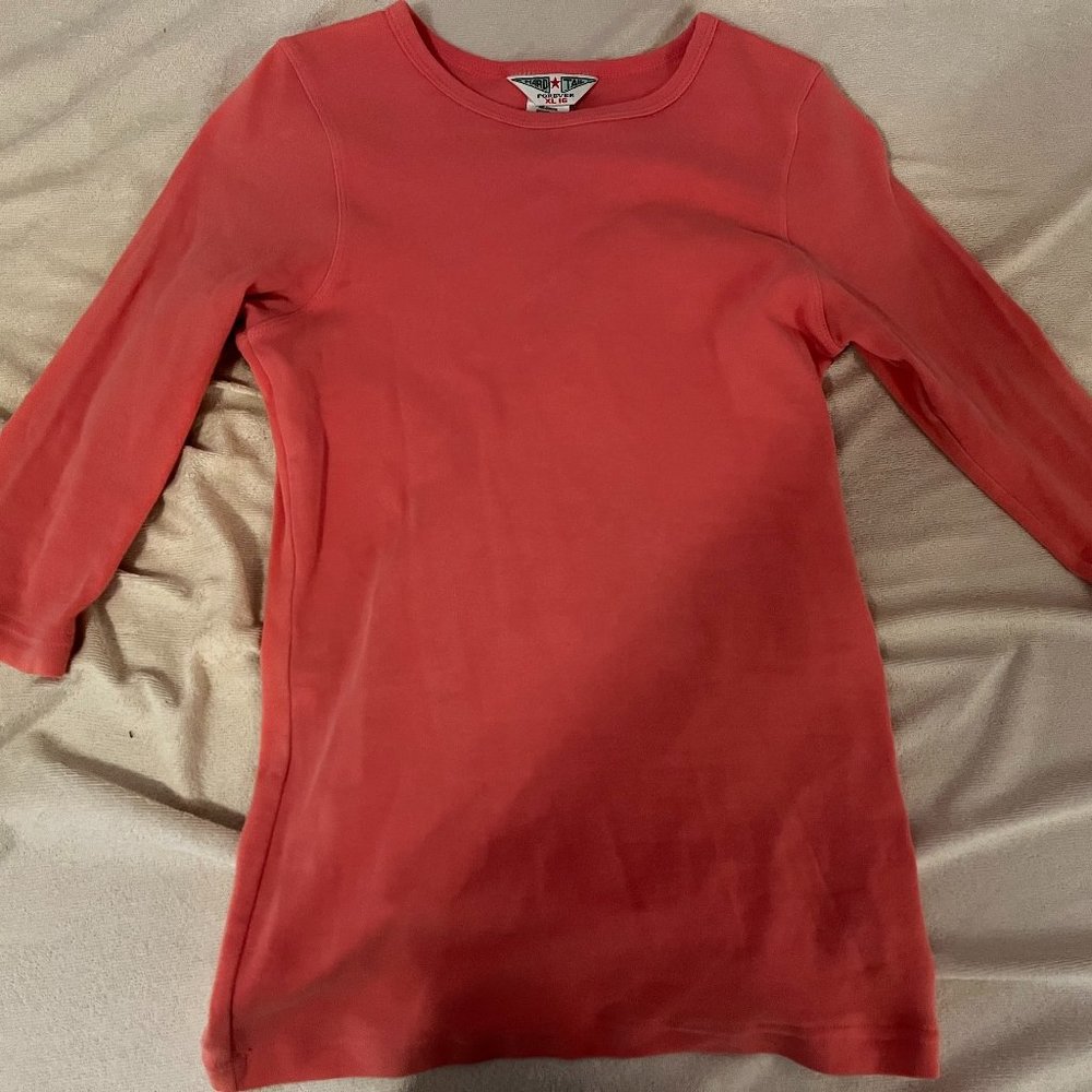 Pink/salmon Hard Tail shirt XL 16